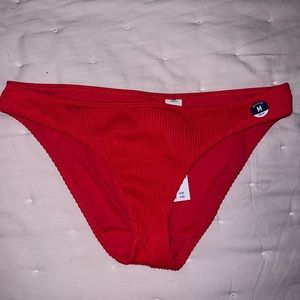 Hollister Red Cheeky Swimsuit Bottoms